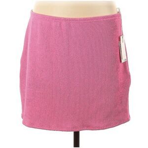 Good American Always Fits Beach Cover Up Mini Skirt HOT PINK 002 SIZE 5/6 LG NEW